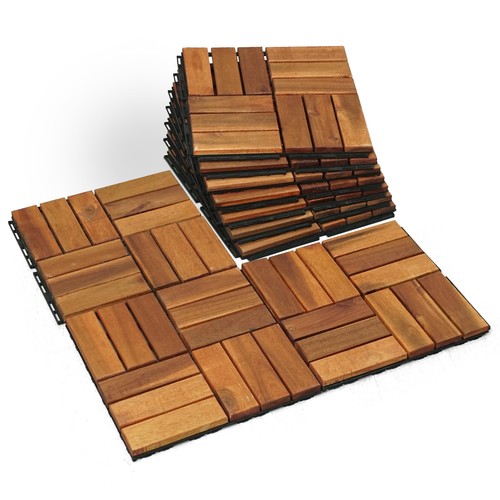 Wood interlocking deck - deck, tiles