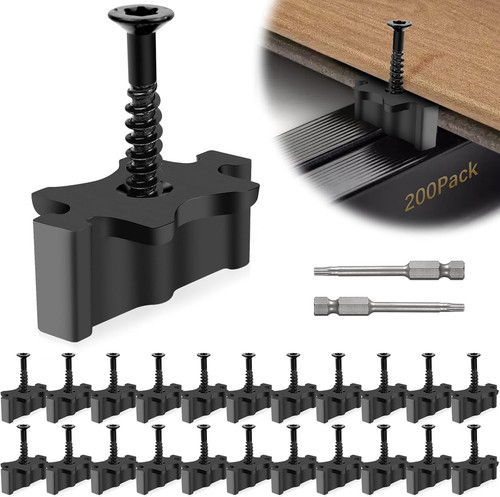 200 pack hidden deck fasteners - 200,