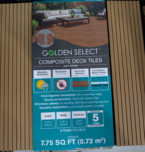 Golden select composite deck - golden,