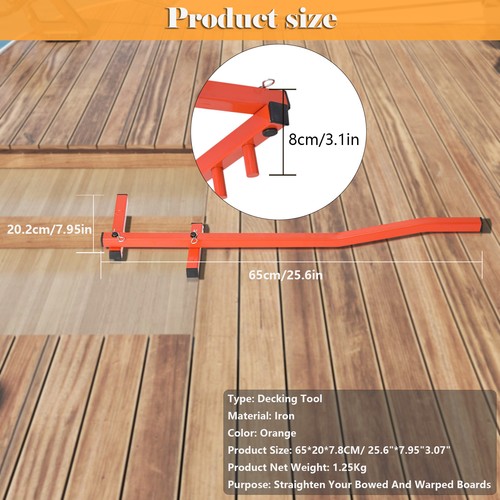 Deck board bending bow - deck,