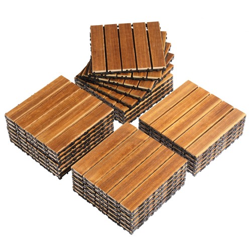 27pcs wood interlocking - wood,