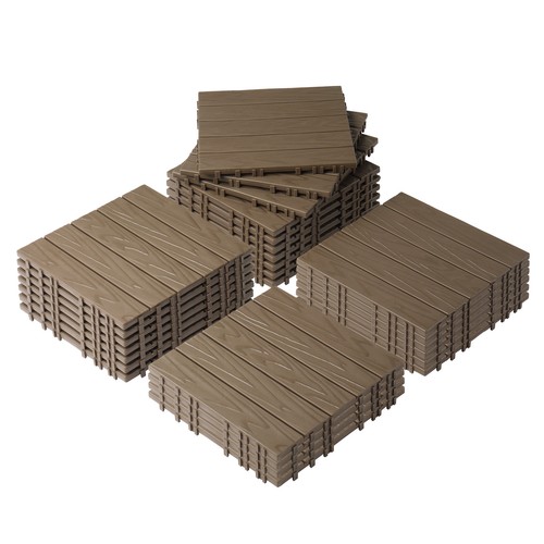 27pcs plastic patio deck tiles - 27pcs,